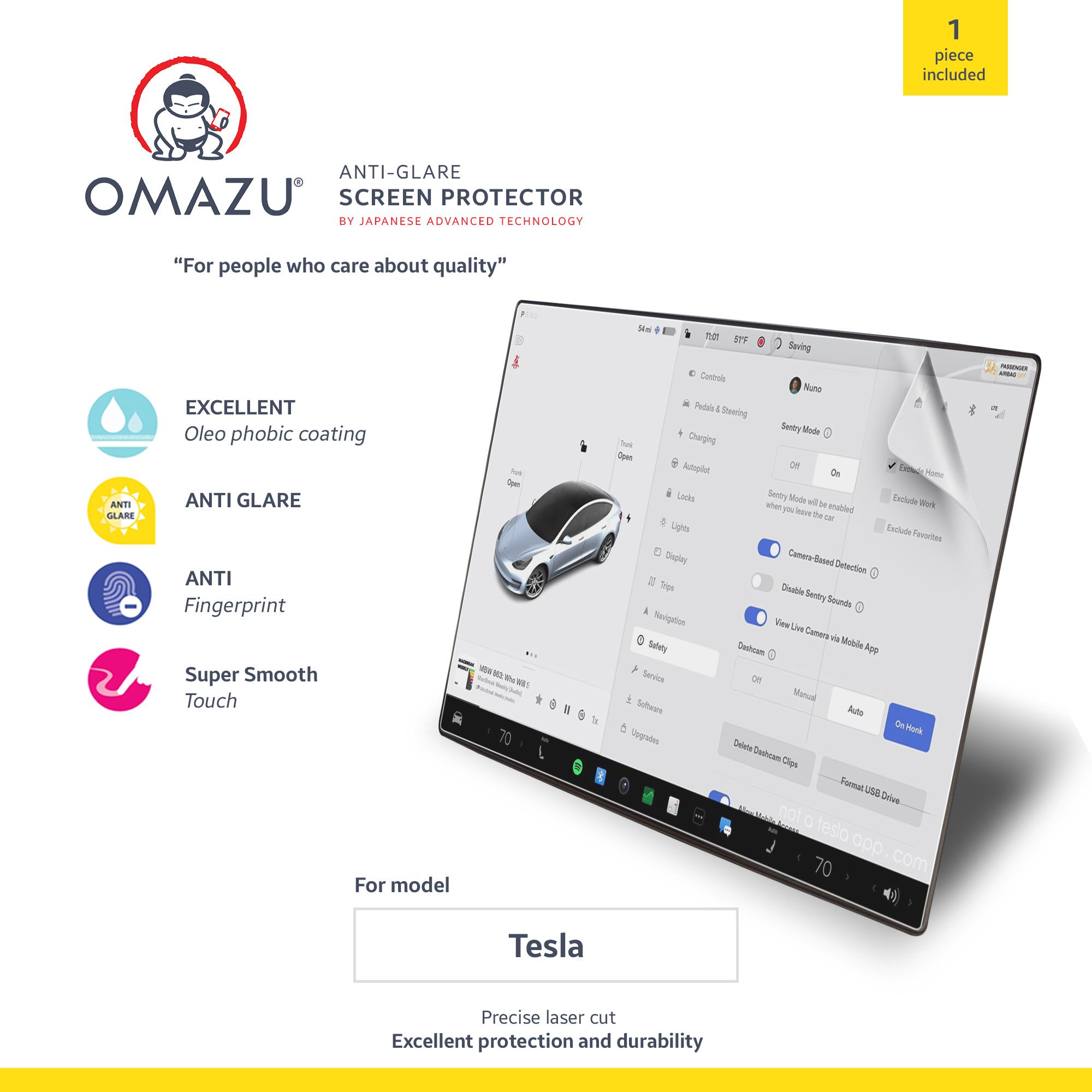 Tesla Y screenprotector